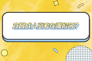 宜昌成人高考在哪报名?